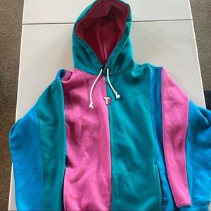Teddy Fresh Bubblegum Colorblock Hoodie | Size Medium